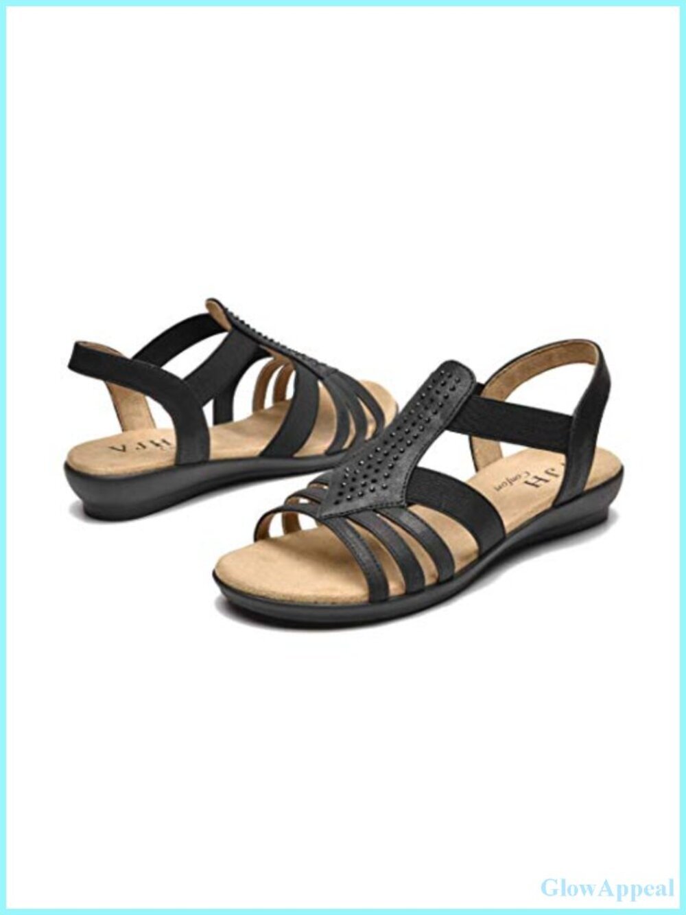 Women's Flat Sandals Slip On Lightweight Slingback Casual Walking Sandals Faux